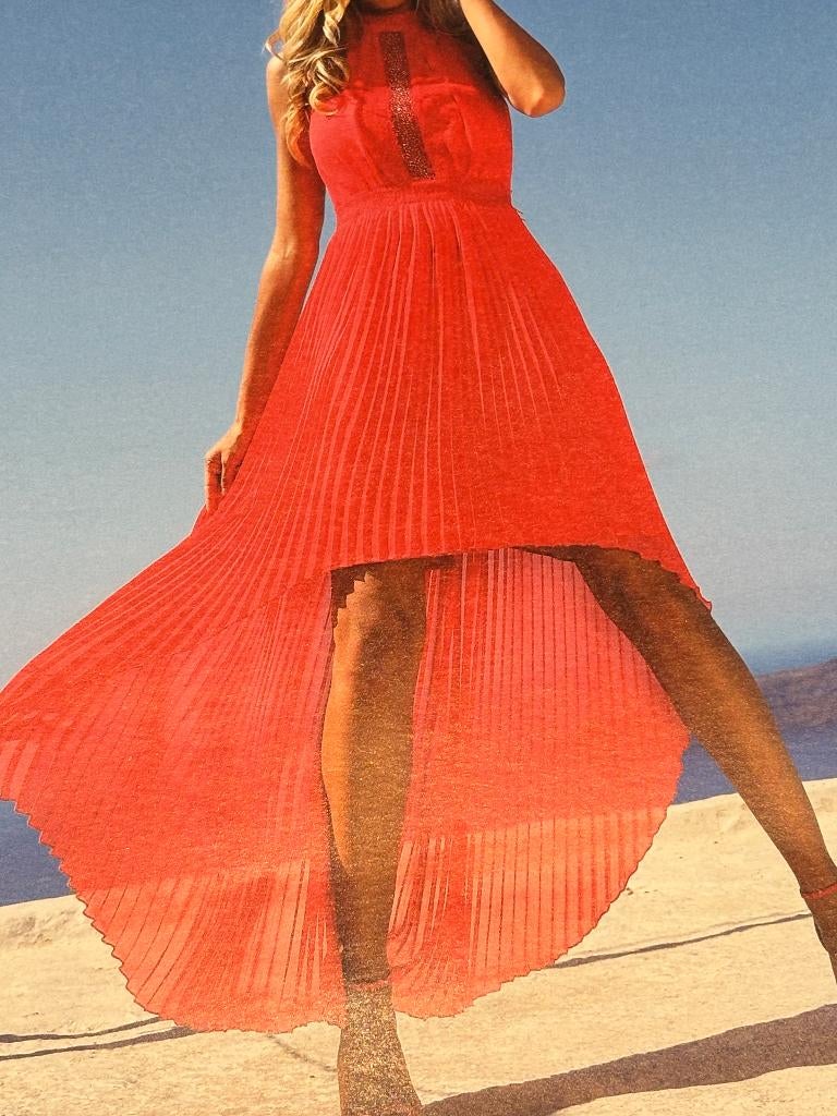 Linea Raffaelli prachtig roodkleurig kleed in goede staat, Vêtements | Femmes, Robes, Linea Raffaelli, Enlèvement ou Envoi, Porté