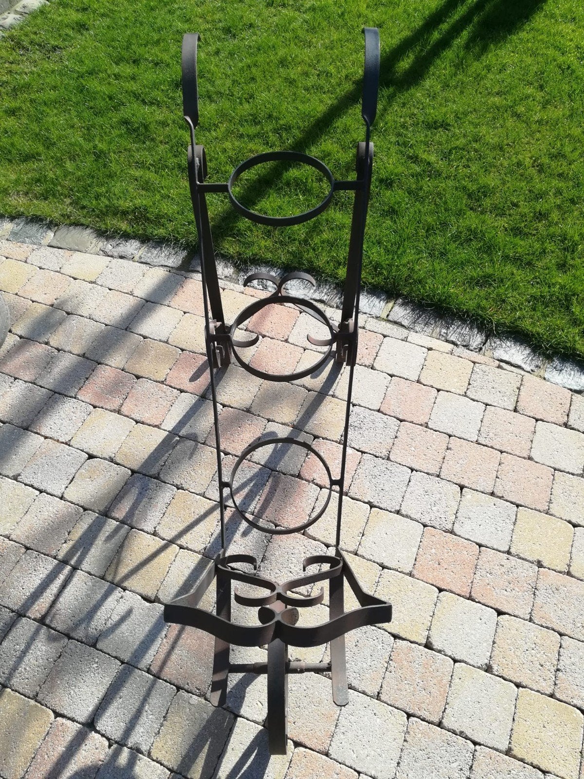 support pour pots de fleurs (modèle chariot)., Enlèvement, Utilisé, 100 cm ou plus, Métal