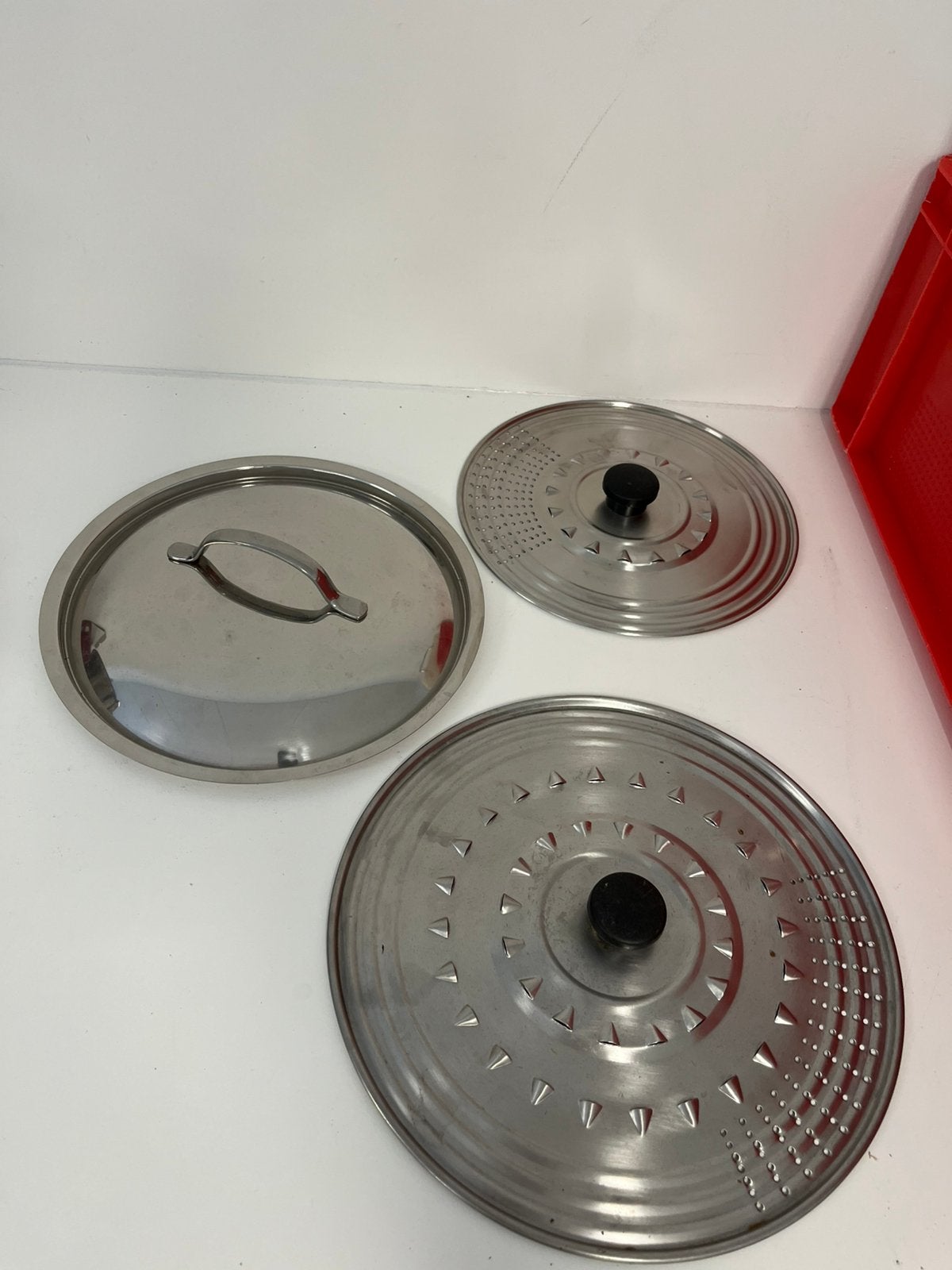 metalen pot deksels, Ophalen, Zo goed als nieuw