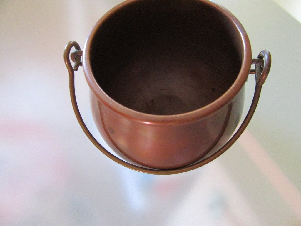 petit pot, vide-poche en cuivre inscription Villedieu France, Enlèvement, Cuivre