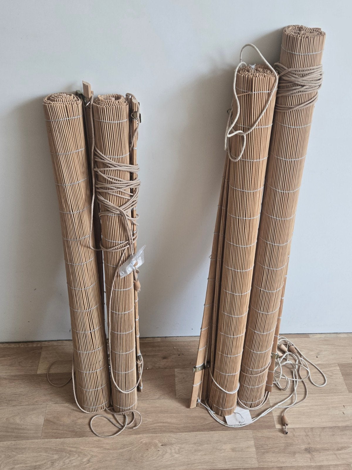 4 ikea rolgordijnen bamboe, IKEA, Ophalen, Bamboe