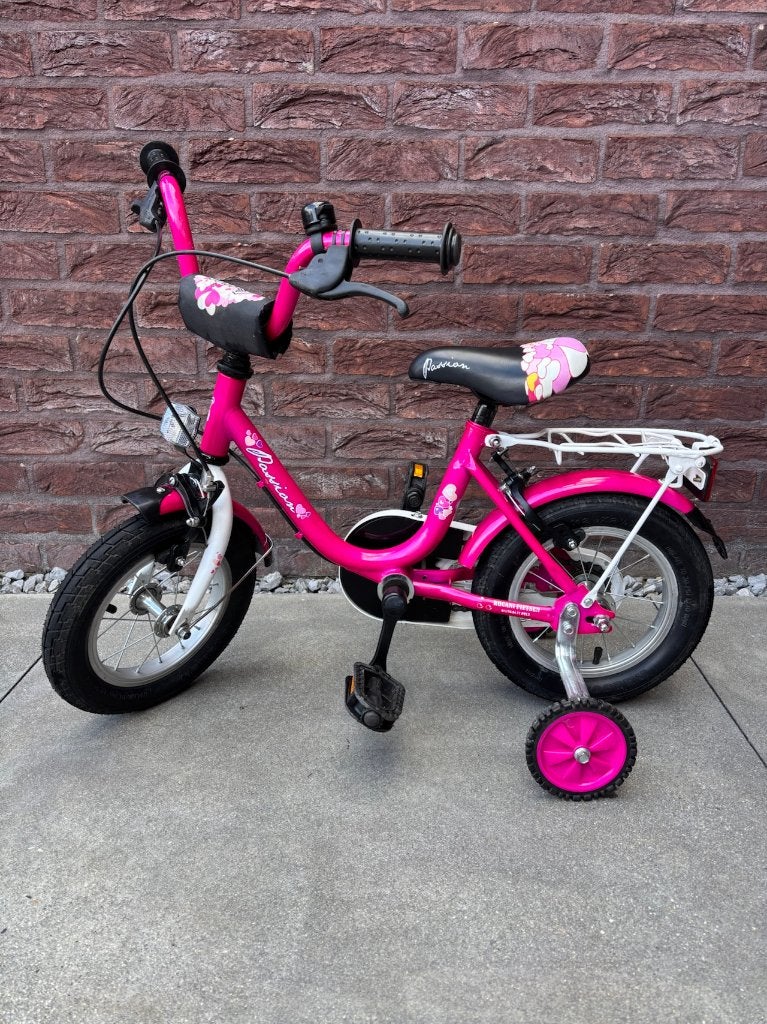 Passion kinderfiets 12 inch, Ophalen, Gebruikt, Velgrem, 14 inch of minder