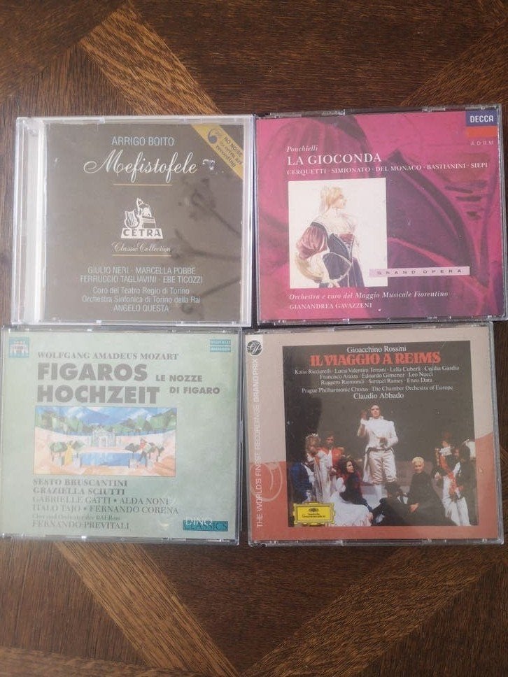Operas celebres I, Mozart, Comprend un livret, Utilisé, Opéra ou Opérette