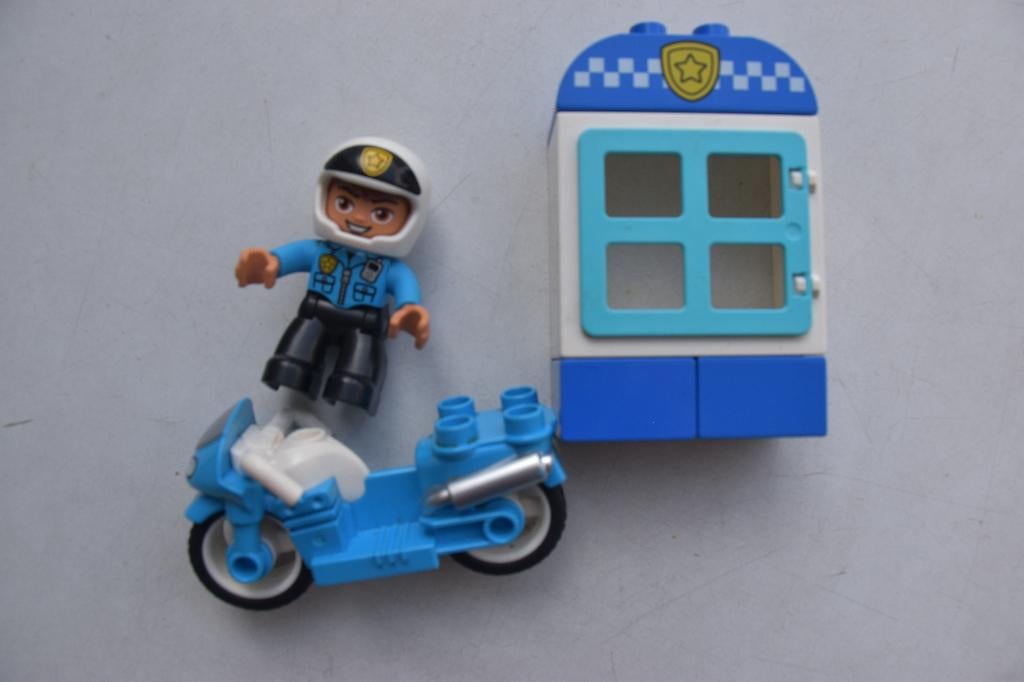 Duplo 10900 politiemotor, Ophalen, Compleet, Overige thema's, Zo goed als nieuw