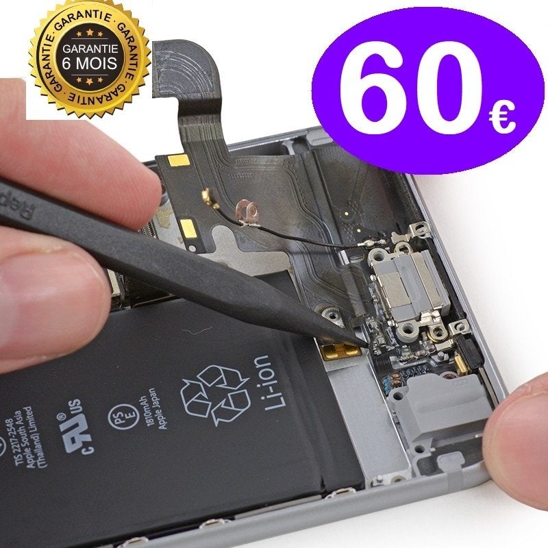 Réparation connecteur de charge iPhone XR à 60€ Garantie, Enlèvement, Apple