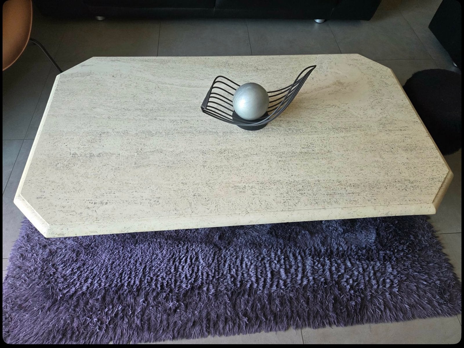 Table travertin à poser, Enlèvement, Comme neuf
