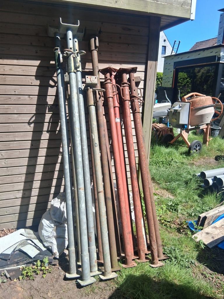 Stempels stutten te koop, Doe-het-zelf en Bouw, Steigers, Ophalen