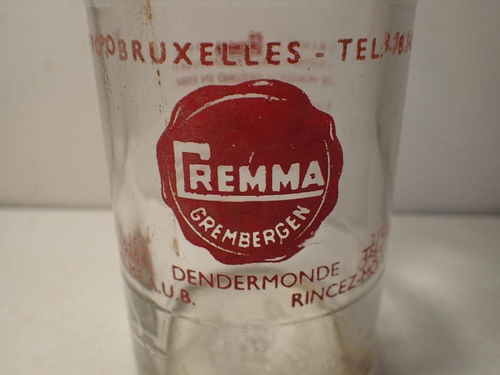 oude melkfles Cremma Dendermonde Grembergen, Ophalen of Verzenden, Gebruikt, Overige typen
