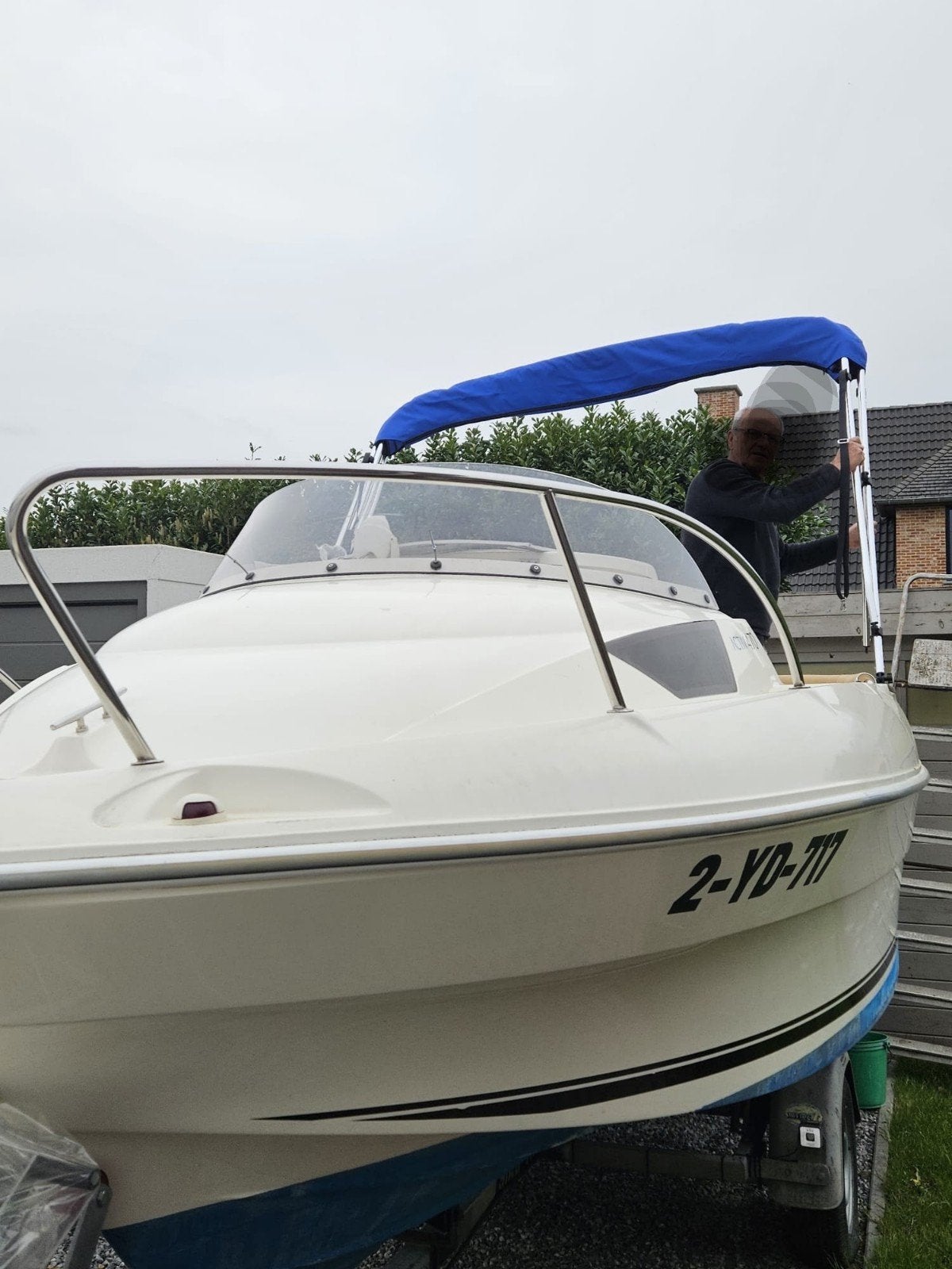 moterboot, Gebruikt, Kajuitboot, Buitenboordmotor, 5 m