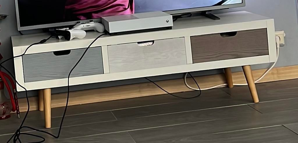 Meuble TV, Maison & Meubles, Enlèvement, Comme neuf, Autres essences de bois, Moins de 100 cm