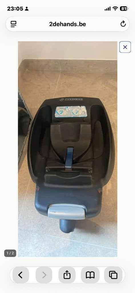 Isofix maxi cosi, Enlèvement, Utilisé, Maxi-Cosi, Isofix