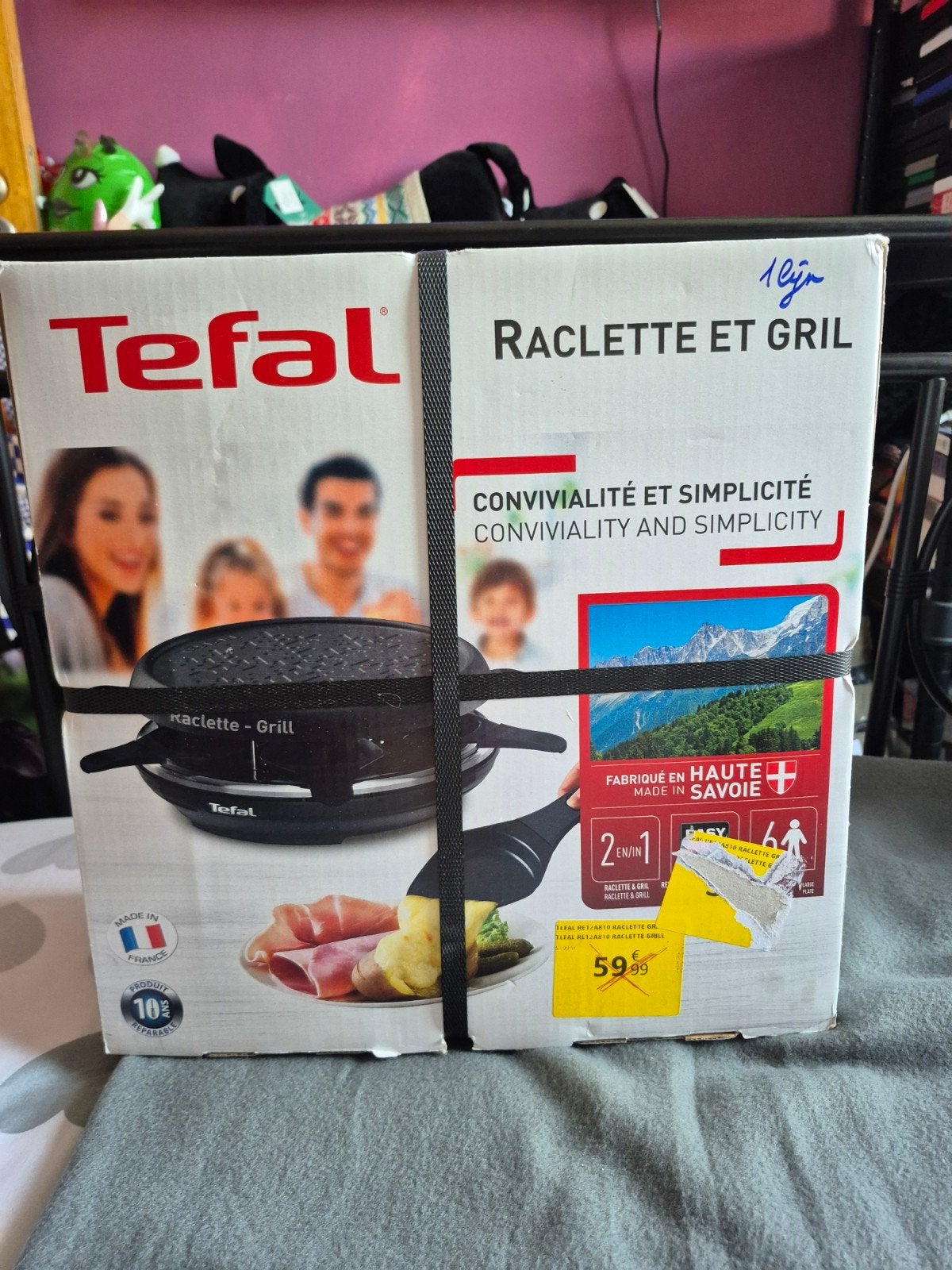 nieuw tefal raclette en grill, Electroménager, Enlèvement ou Envoi