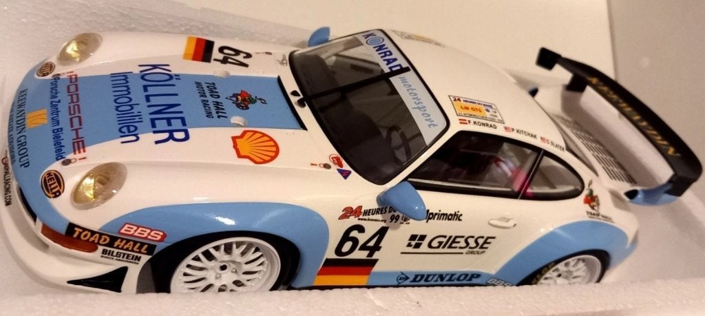 1/18 Porsche 911 993 GT2 Evo LM GTS #64 24h Du Mans 1999, Hobby & Loisirs créatifs, Voitures miniatures | 1:18, Enlèvement ou Envoi