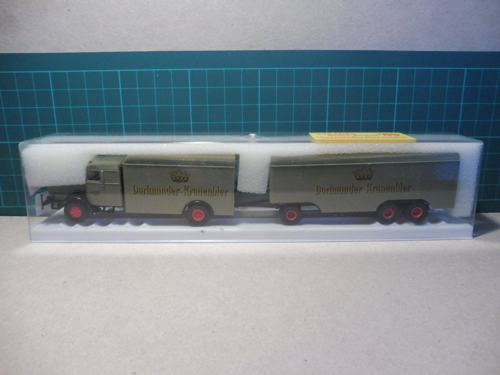 1:87 Brekina 7412 Büssing 8000 Dortmunder Kronenbier truck, Hobby & Loisirs créatifs, Voitures miniatures | 1:87, Enlèvement ou Envoi