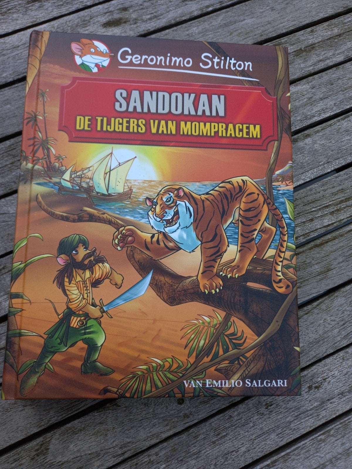 Geronimo Stilton - De Tijgers van Mompracem, Ophalen of Verzenden, Zo goed als nieuw, Geronimo Stilton
