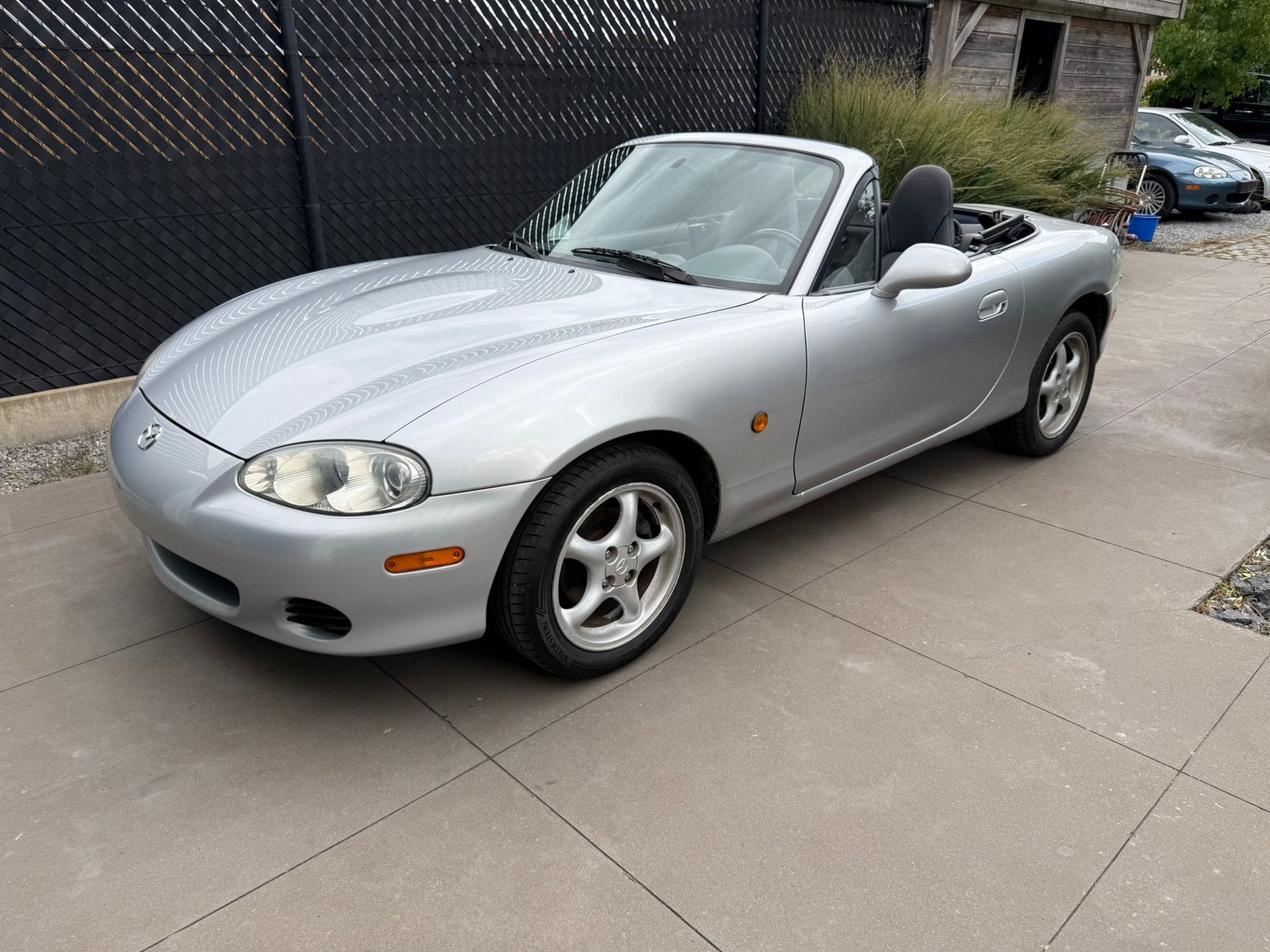 Mazda MX5 NBFL 2003 140.xxxkm 1 jaar garantie, Achterwielaandrijving, Zwart, Cabriolet, Leder