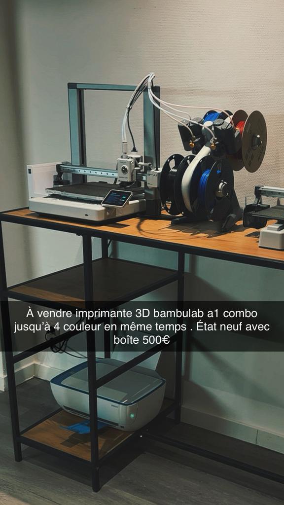 Bambulab a1 combo, Informatique & Logiciels, 3D Imprimantes, Enlèvement, Comme neuf