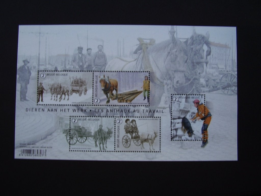 Blok 271 postfris - Dieren aan het werk, Enlèvement ou Envoi, Neuf