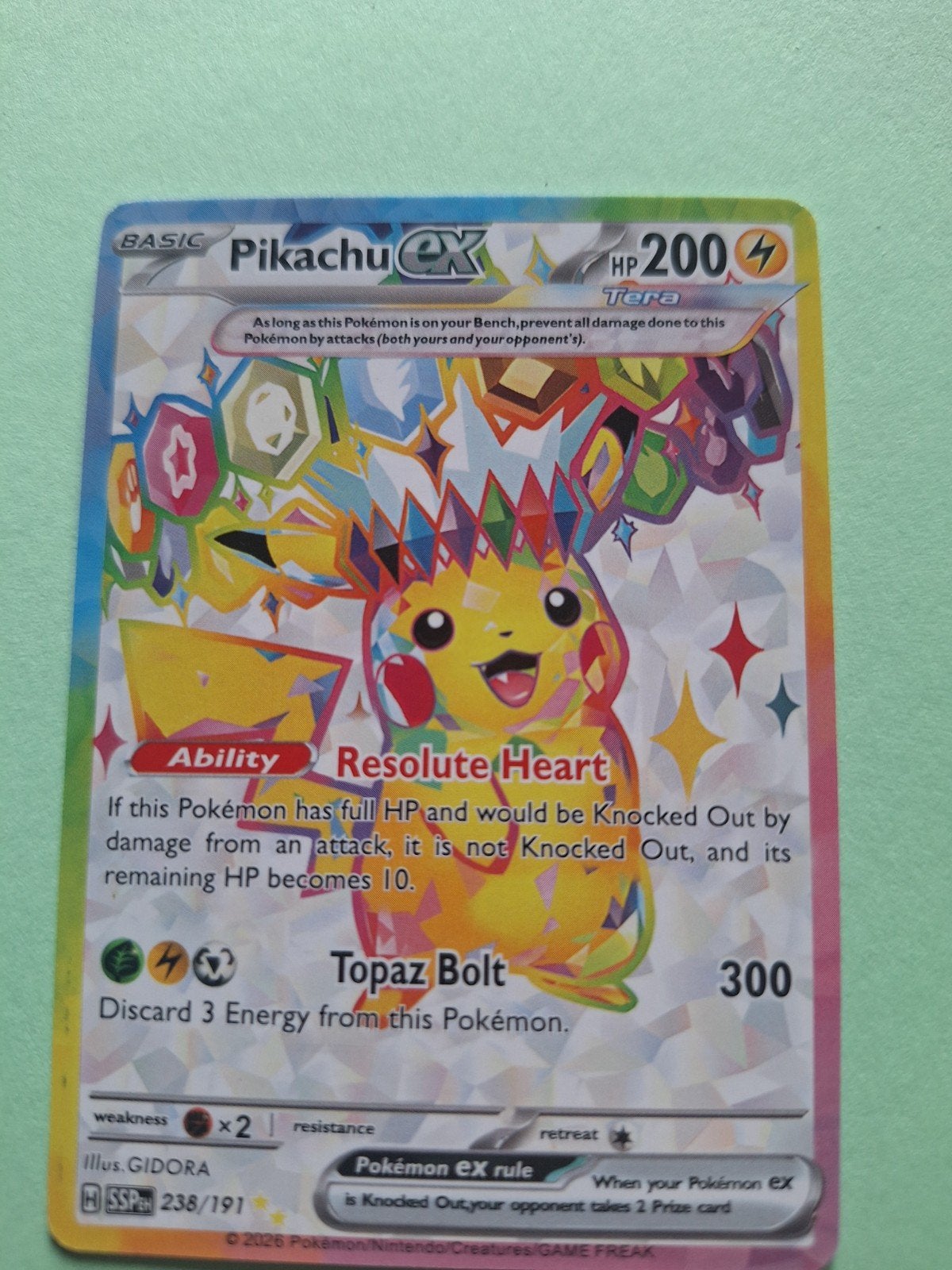 Pikachu ex 238/191, Ophalen of Verzenden, Nieuw, Losse kaart, Foil