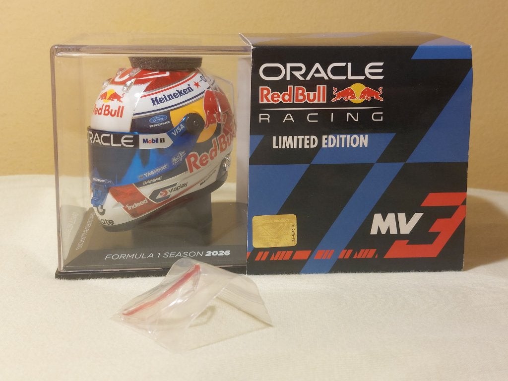 Casque Max Verstappen Red Bull F1 saison 2026 1:4, Envoi, Neuf, ForTwo