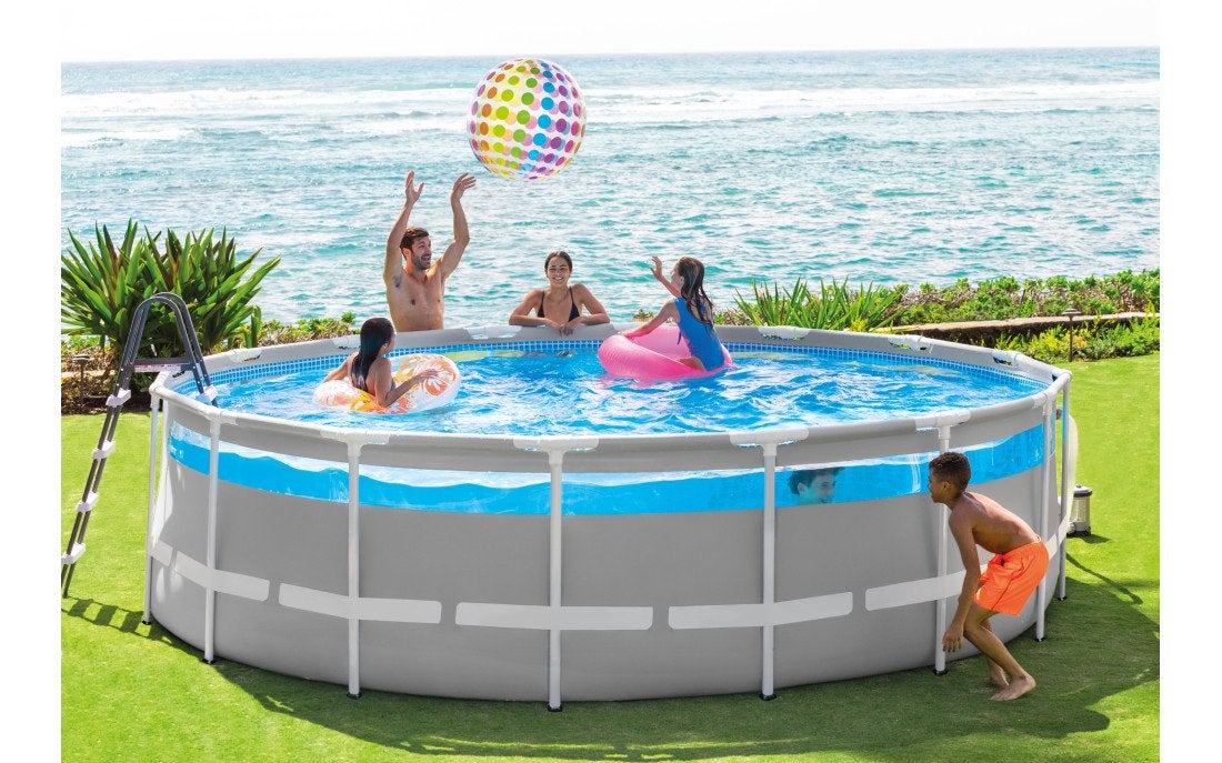 Intex Clearview Prism Frame Premium zwembad 4,88m x 1,22m, Ophalen, Zo goed als nieuw