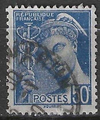 France 1938/1941 - Yvert 407 - Type Mercure - 10 cm (ST), Envoi, Affranchi