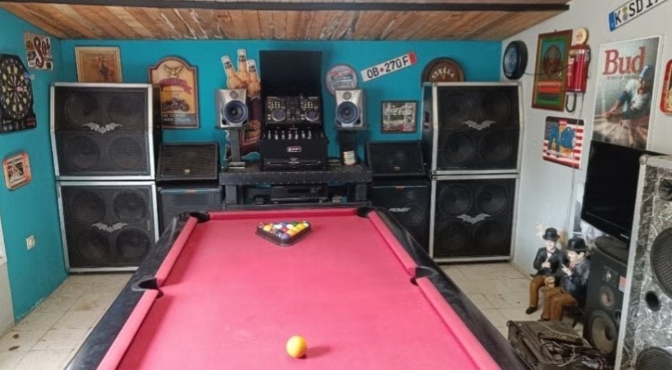 Table de billard américaine Yowa avec lit en ardoise, Enlèvement, Utilisé, Table de billard
