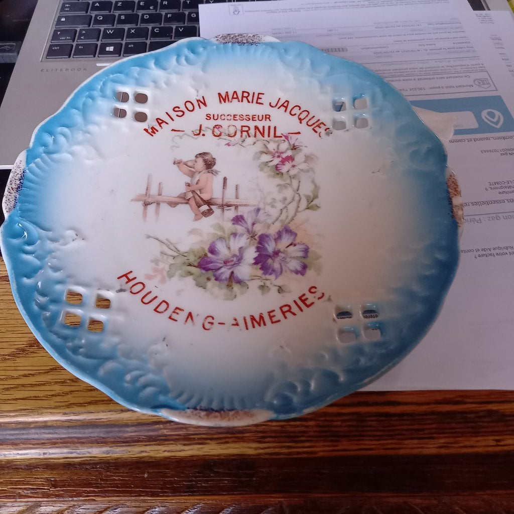 Assiette porcelaine Petre Baudour, Ophalen