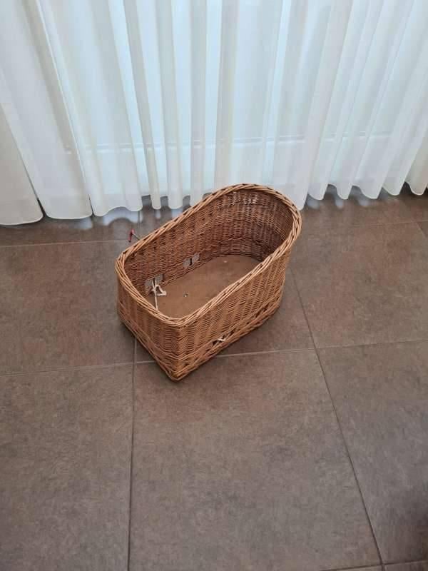 Rotan (honden)fietsmand, Ophalen of Verzenden, Zo goed als nieuw, Fietsmand