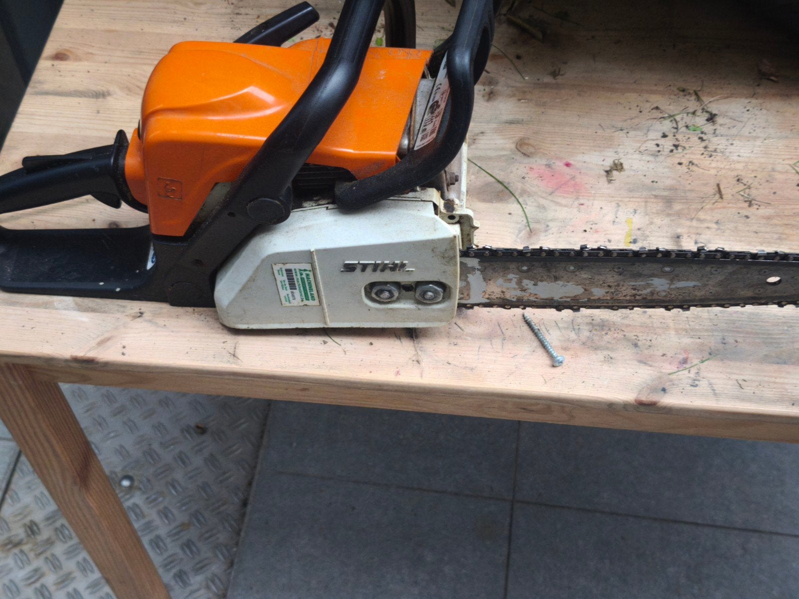 STIHL Benzine Kettingzaag, Doe-het-zelf en Bouw, Ophalen
