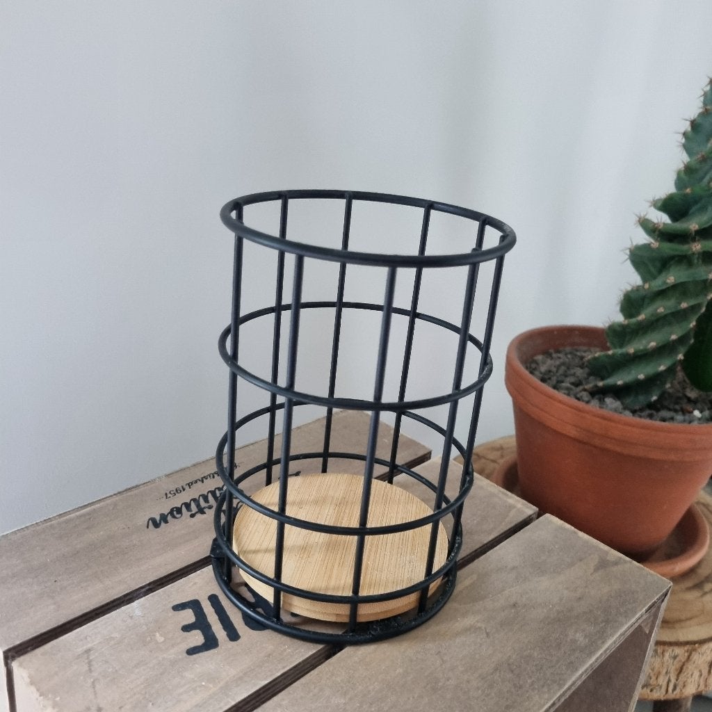 Bestekpot, Ophalen, Hout, Zo goed als nieuw, Overige merken