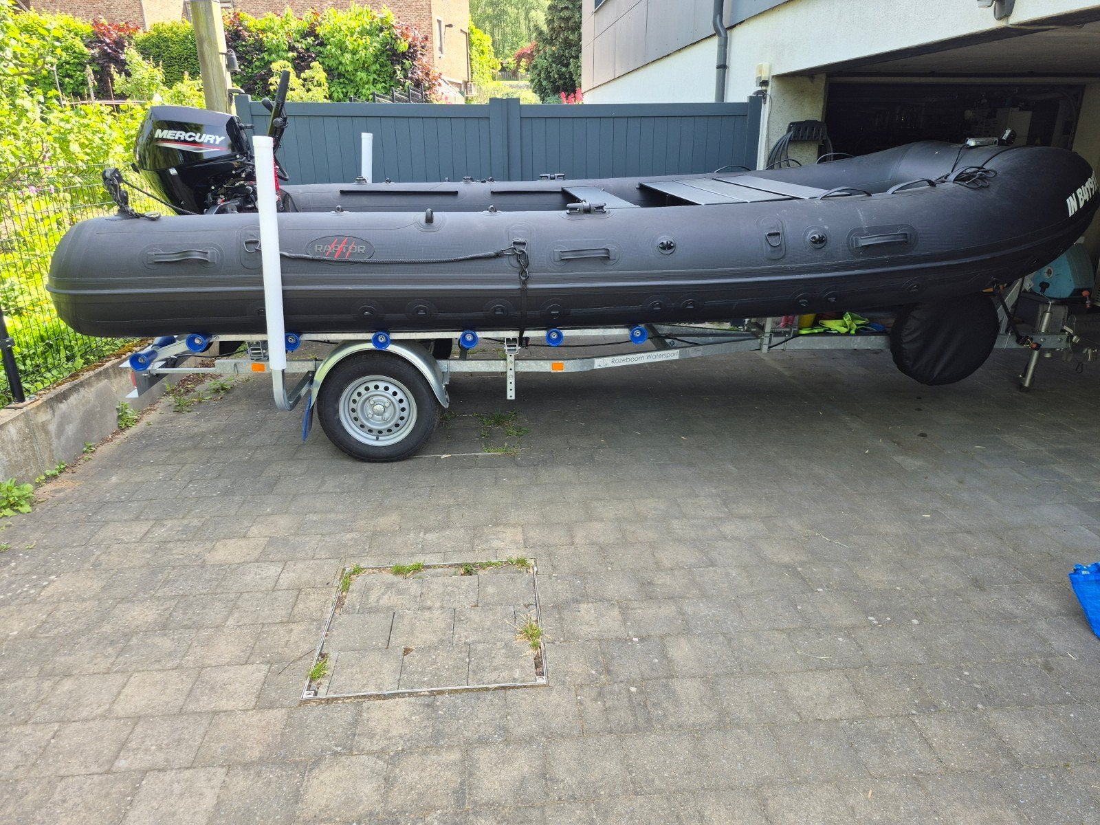 ensemble bateau remorque raptor 470 Xtrem, Enlèvement, Ensemble complet