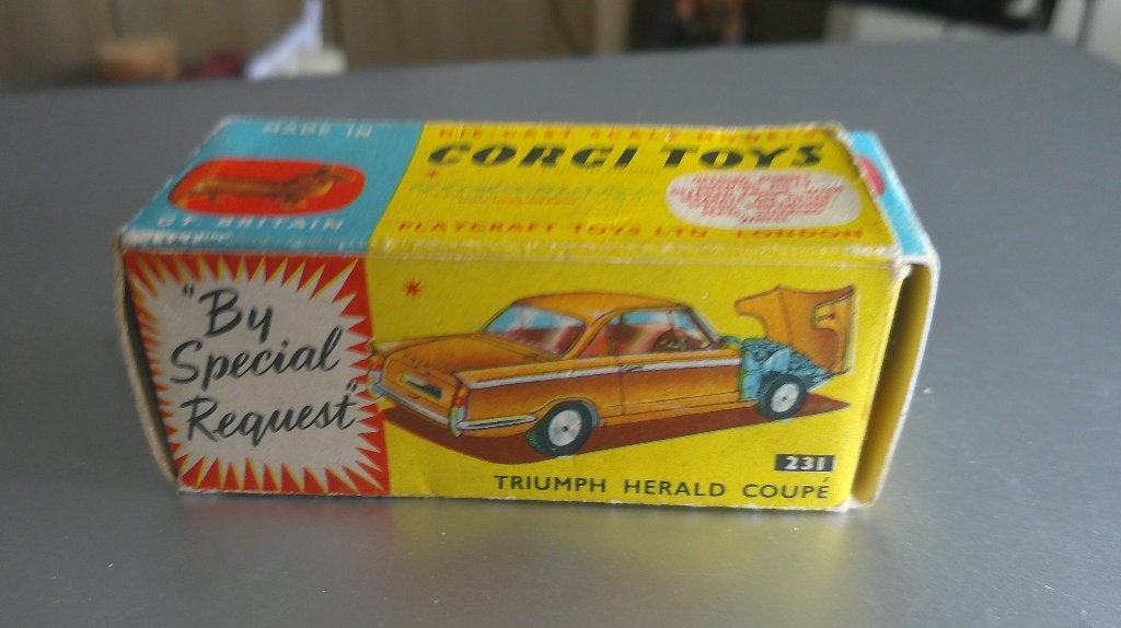 triuph herald coupe uitgave corgi-toys, Verzenden, Gebruikt, Auto, Corgi
