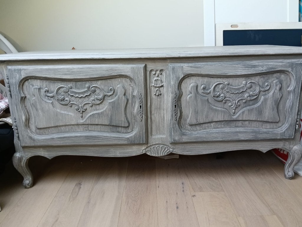Duo kastjes gepatineerde Franse barokstijl., Ophalen