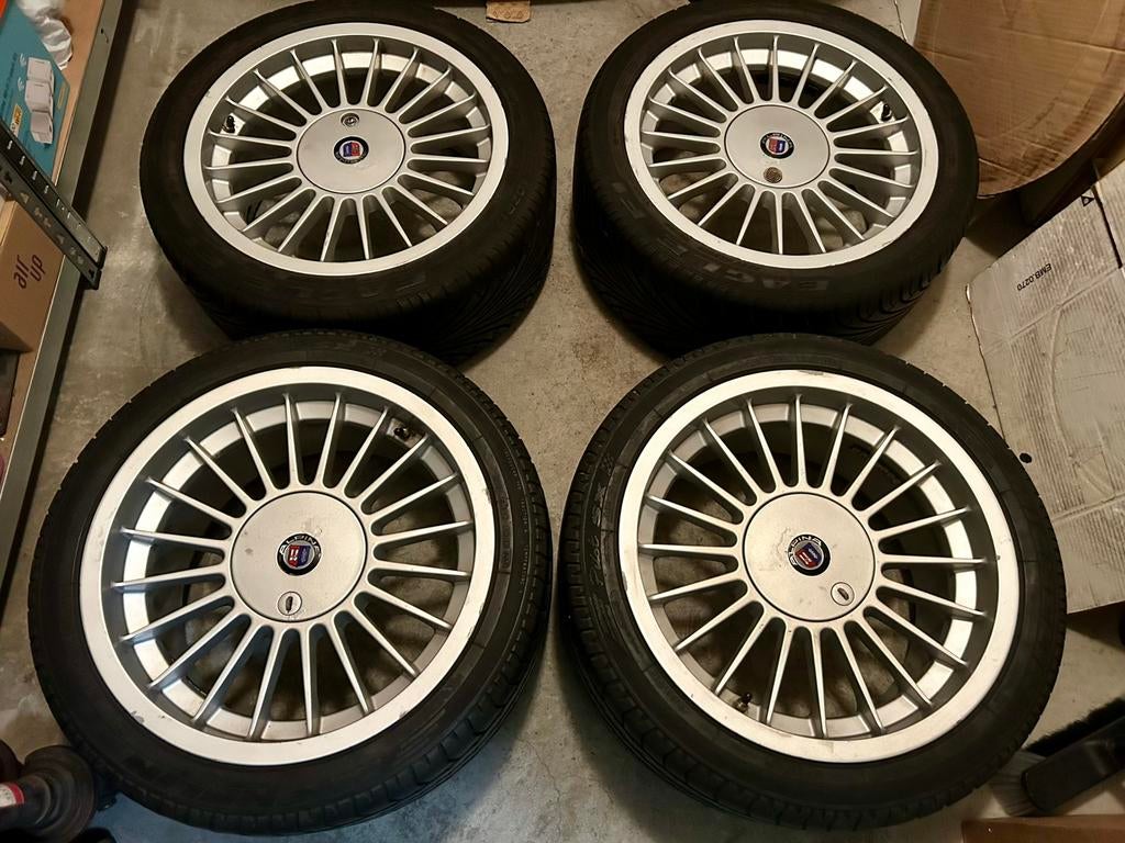 17 inch Alpina 8J / 9J breedset BMW E30 M3 E36 B8 E46 velgen, Auto-onderdelen, Ophalen, 17 inch, Band(en)