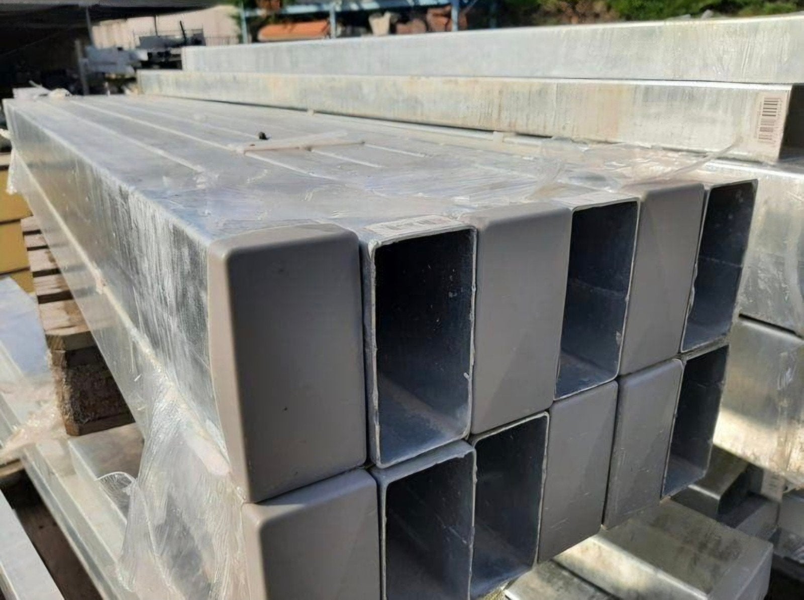 Nergens goedkoper! Rechthoekige 60x120mm palen 100-175cm, Enlèvement, Neuf, Poteaux