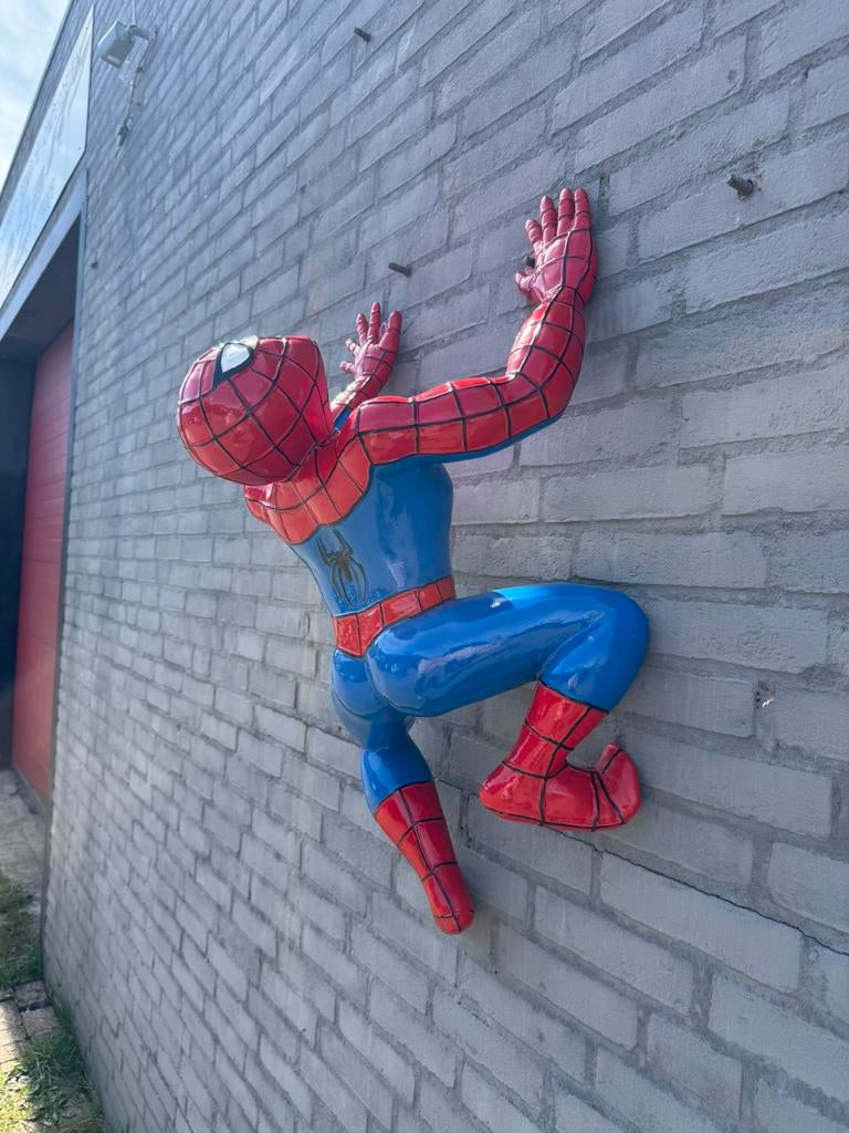 Groot Spiderman beeld klimmend, Ophalen, Superheld, Gebruikt, Beeldje of Figuurtje