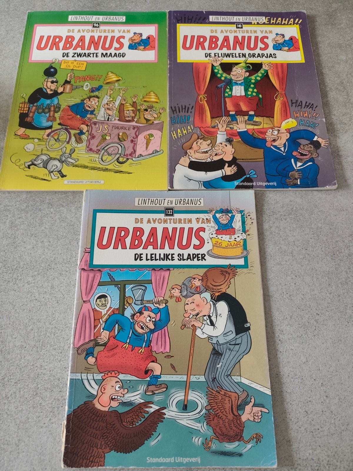 Urbanus strips, 3 stuks, Boeken, Gelezen, Europa, Meerdere comics, Standaard Uitgeverij
