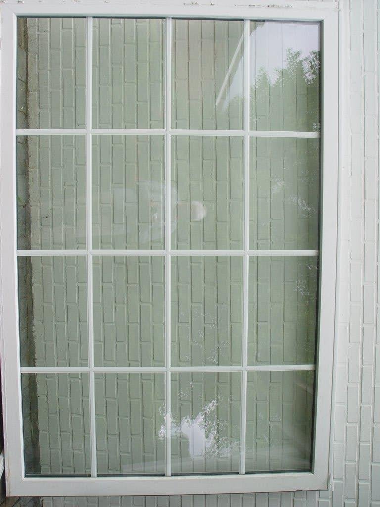 Vast paneel/raam in wit PVC, Doe-het-zelf en Bouw, Ophalen, Gevelraam of Ruit, 160 cm of meer, Zo goed als nieuw