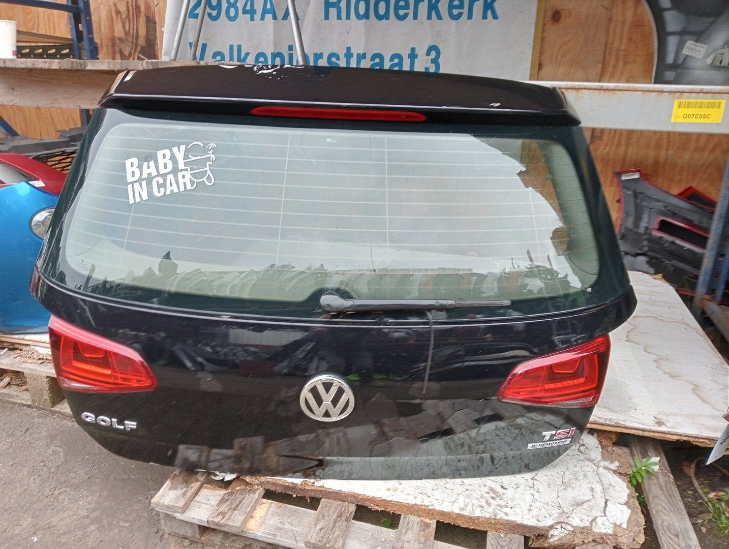 ACHTERKLEP Golf 7 LC9X Volkswagen Golf VII (AUA), Auto-onderdelen, Gebruikt, Volkswagen, -, Ophalen of Verzenden