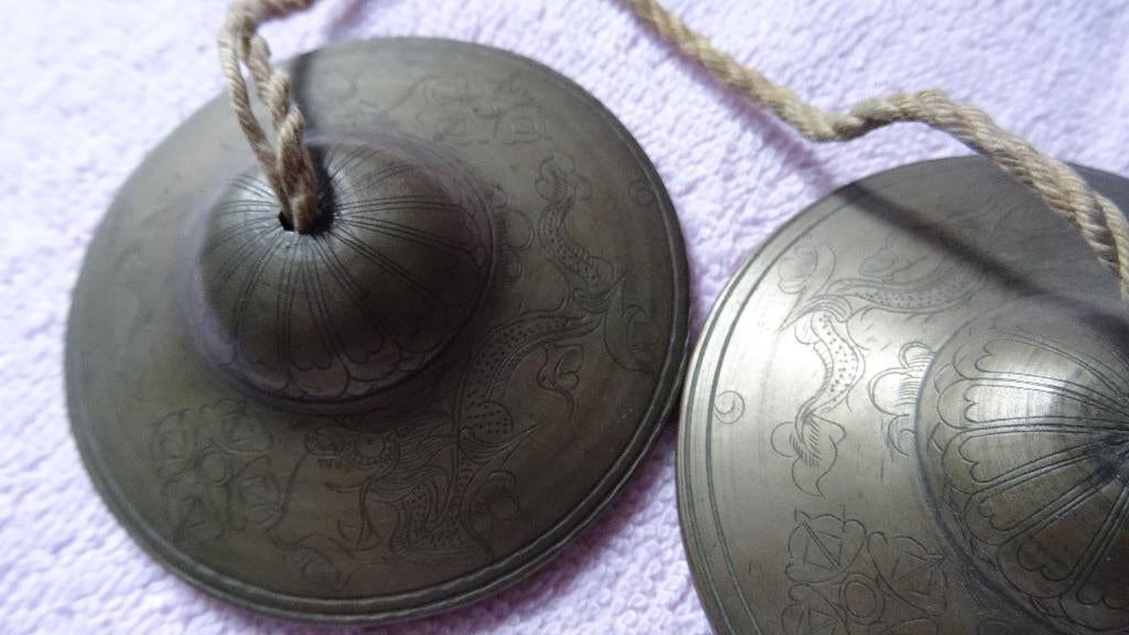 CYMBALES EN BRONZE DU NÉPAL, Enlèvement ou Envoi, Bronze