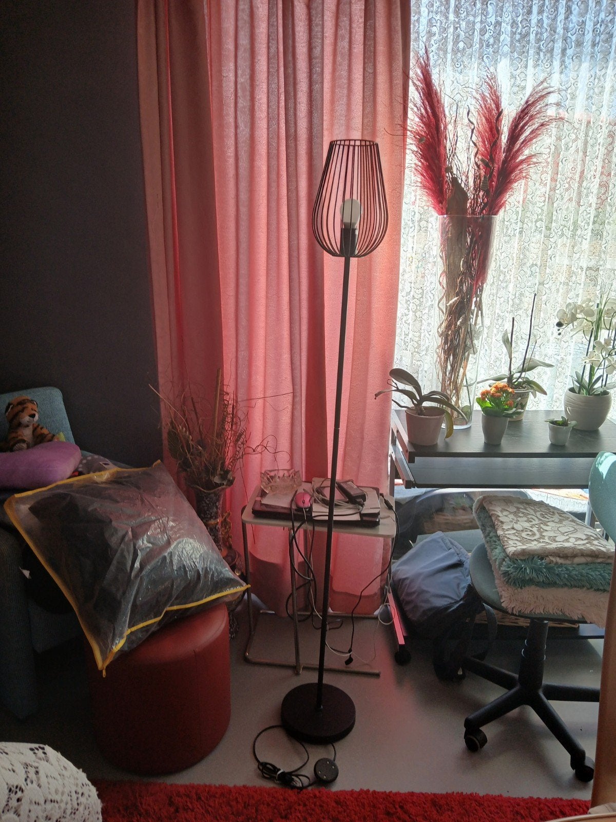 vloerlamp, Ophalen