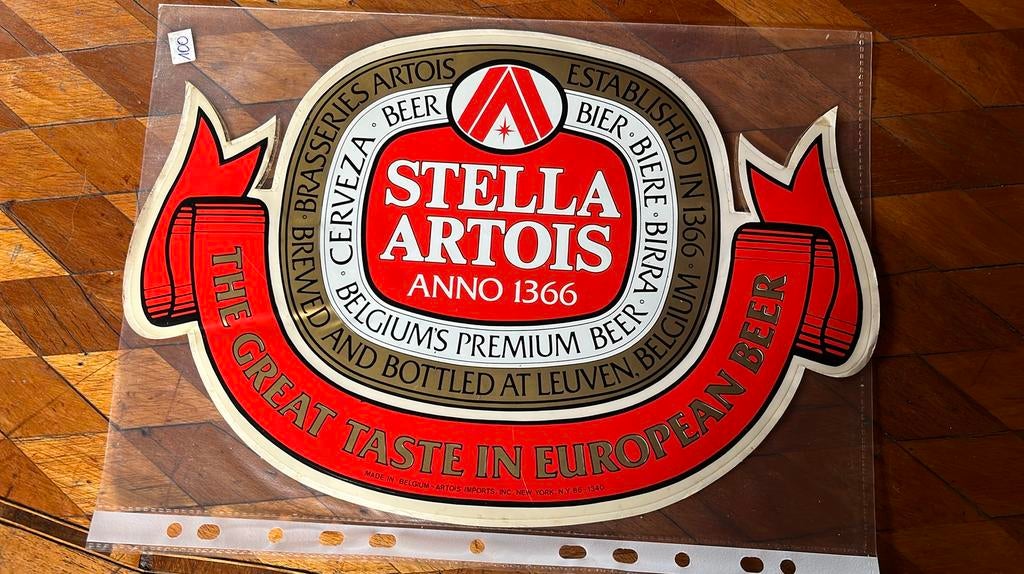 Stella artois sticker, Verzamelen, Biermerken, Ophalen of Verzenden, Zo goed als nieuw, Stella Artois