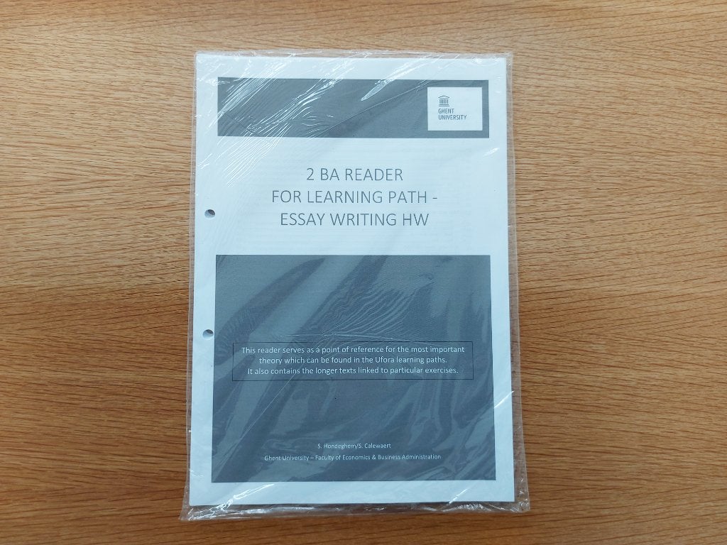 Cursus economisch Engels 2 UGent : 2 BA Reader for learning, Enlèvement ou Envoi, Neuf, Enseignement supérieur, S. Hondeghem S. Calewaert