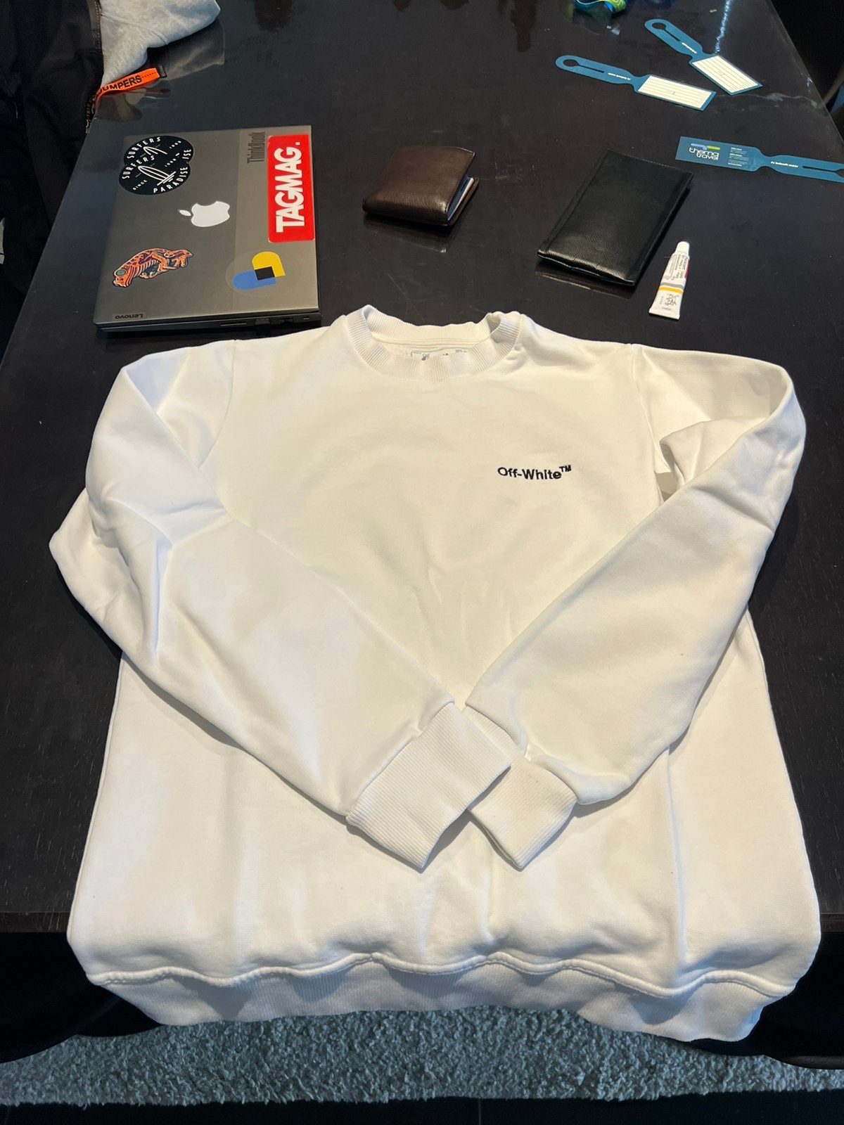 Sweater heren off white, Kleding | Heren, Truien en Vesten, Ophalen of Verzenden, Nieuw, Maat 48/50 (M), Wit