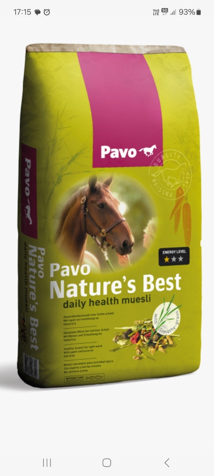 paardenvoeding, Ophalen, Overige soorten