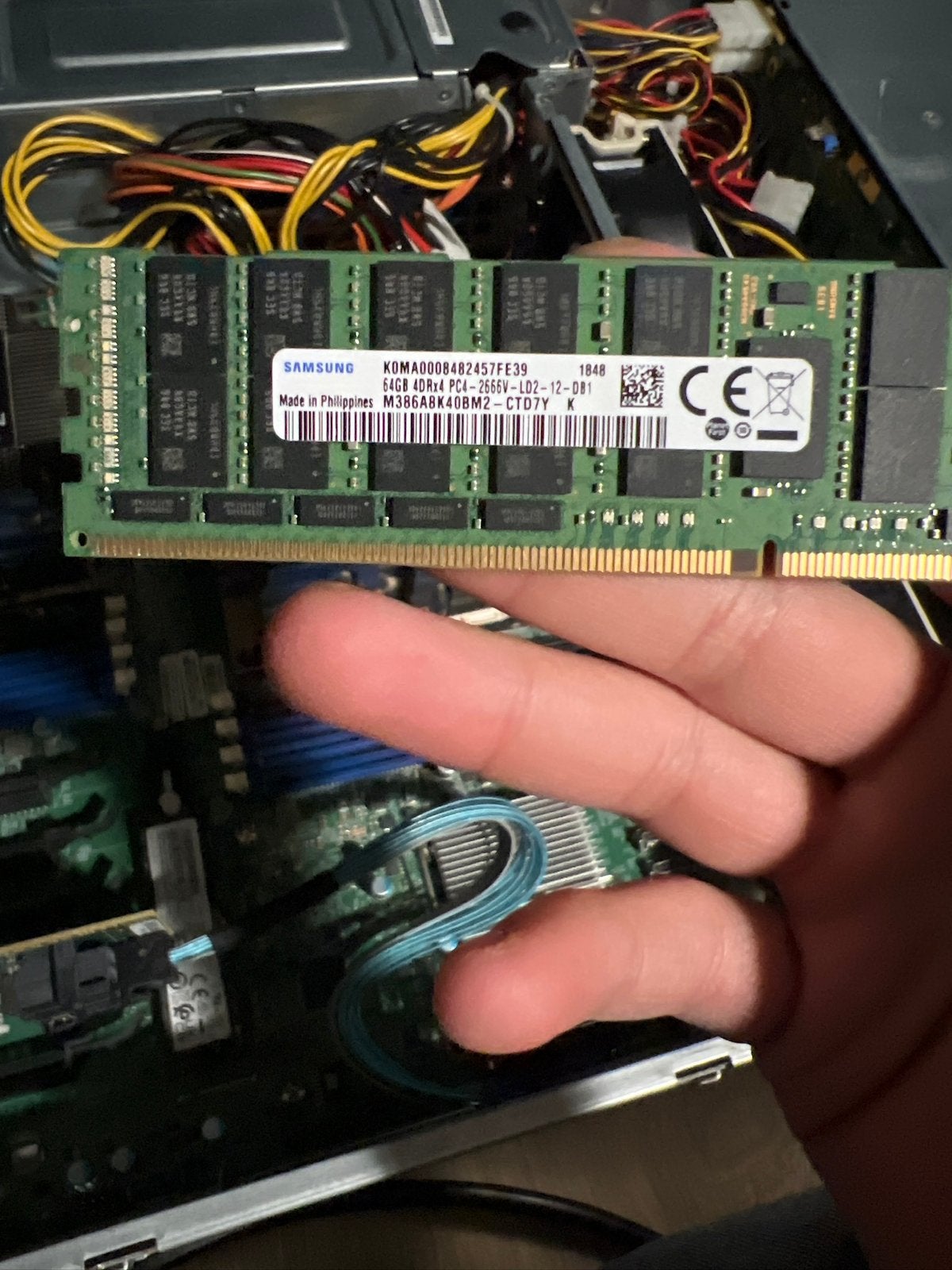 1Tb ECC DDR4 Ram 2666 16x 64GB, Enlèvement, Comme neuf, DDR4