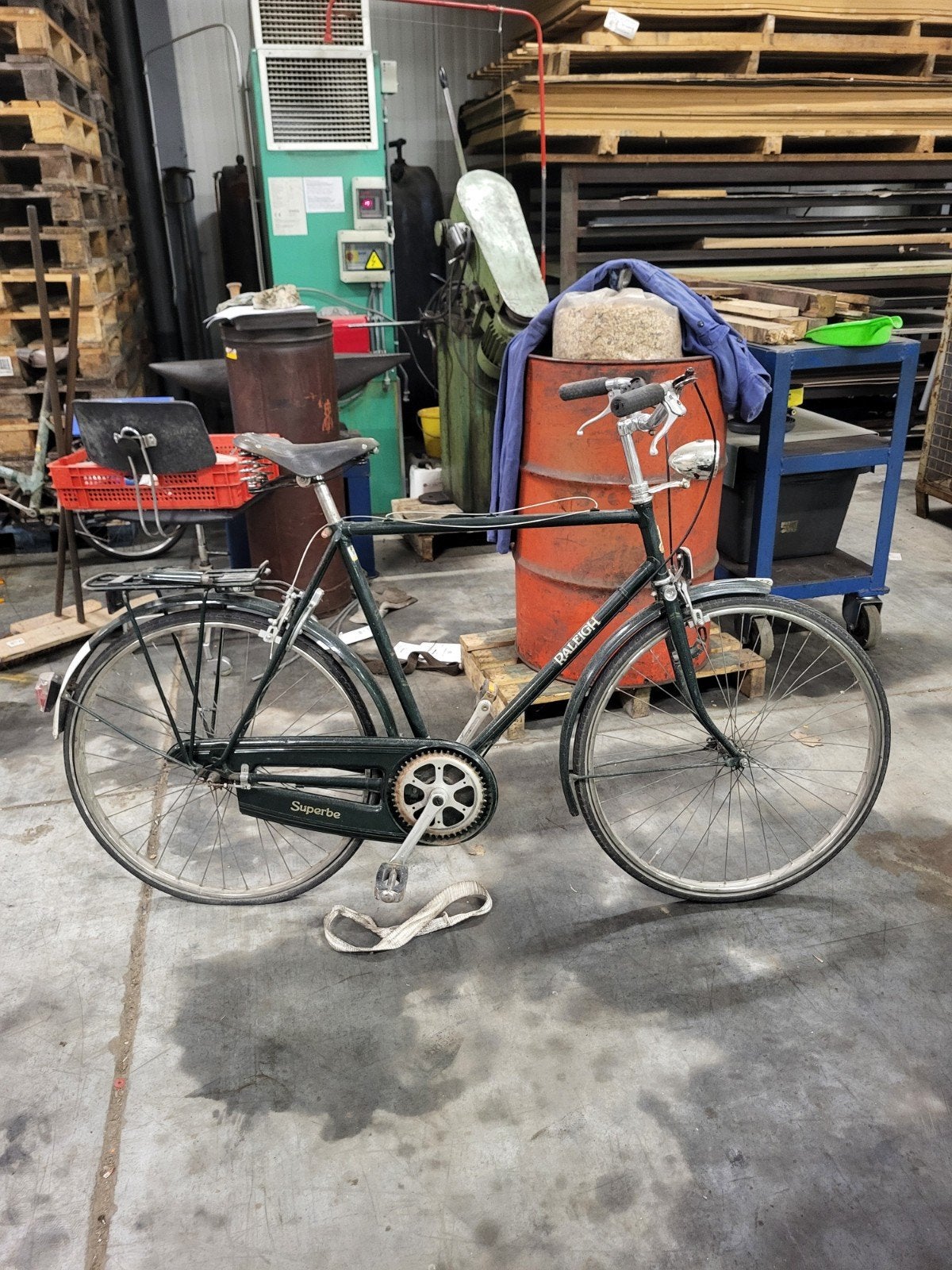 raleigh superbe, jaren 80 retro fiets, studentenfiets, Gebruikt, Velgrem, Versnellingen, Ophalen