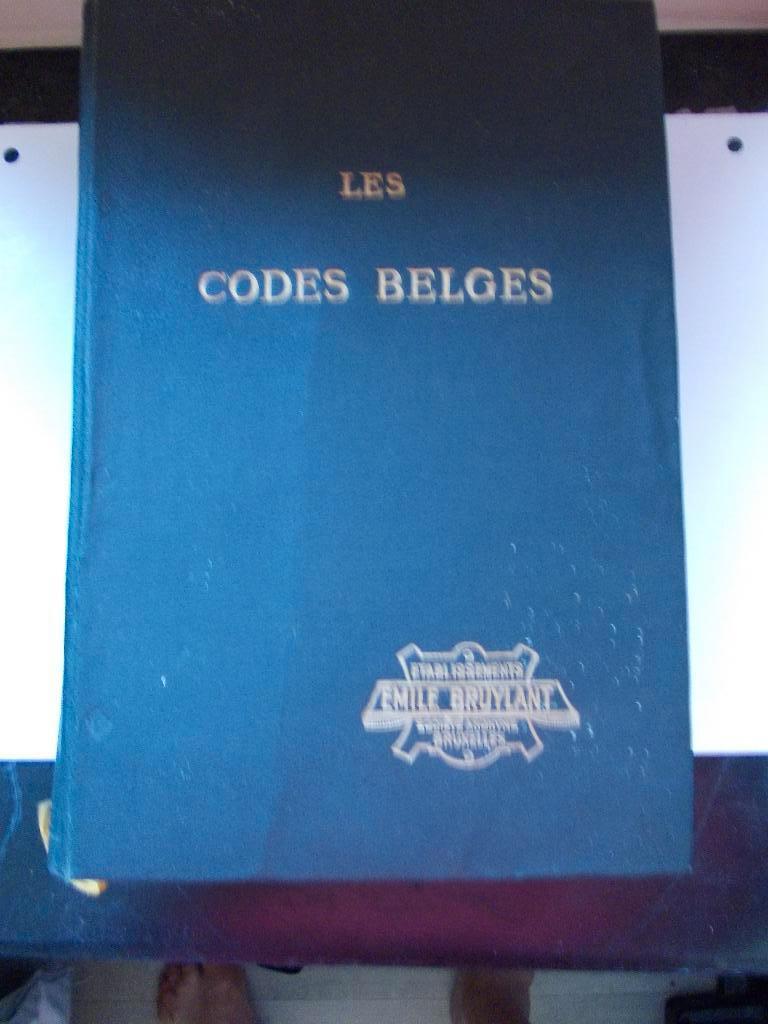Les Codes Belges 1933, Antiquités & Art, Enlèvement ou Envoi
