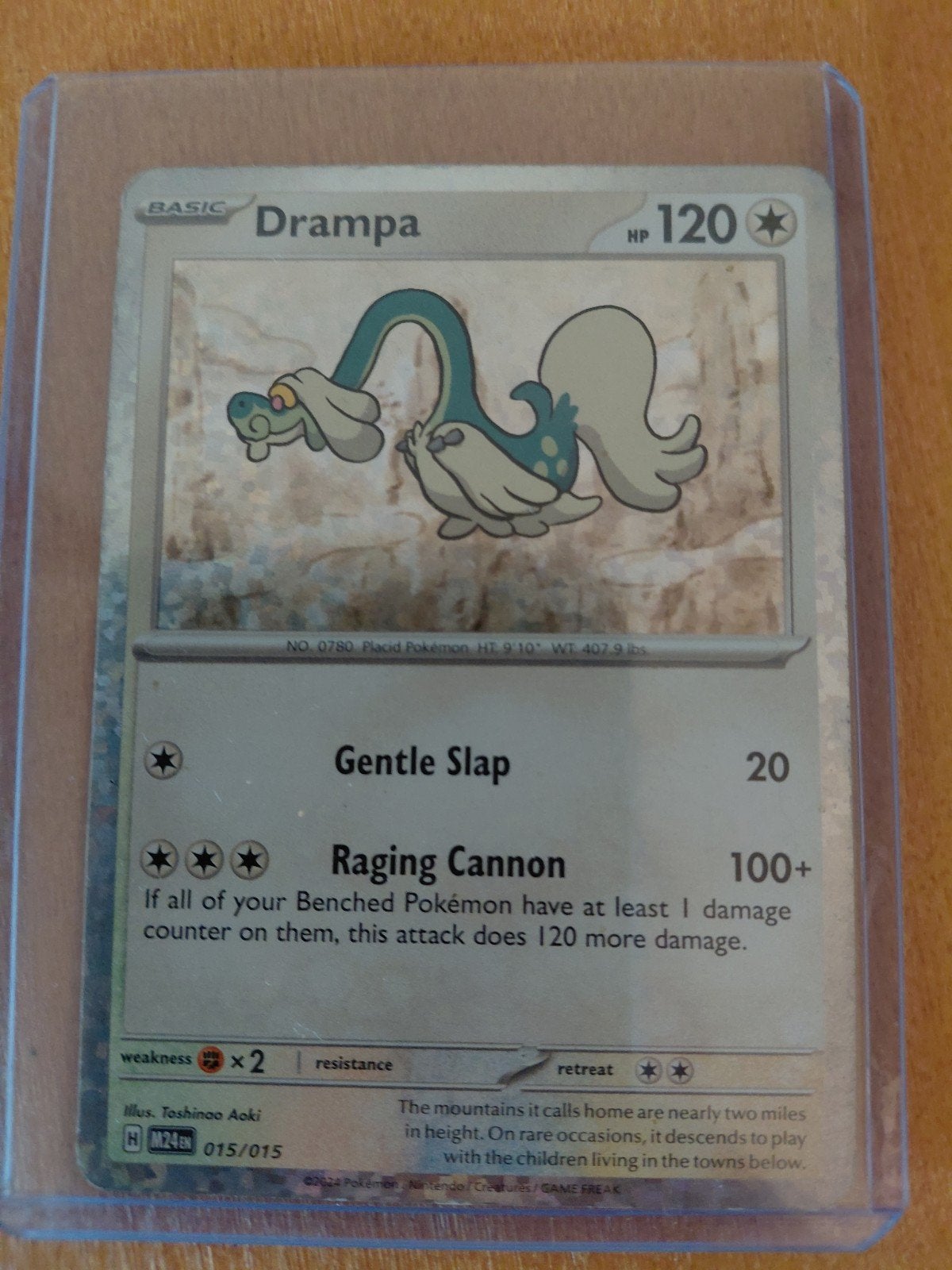 Drampa Holo (015/015) uit de McDonald's Promo Dragon Discove, Enlèvement, Comme neuf, Pochettes ou Étuis à cartes